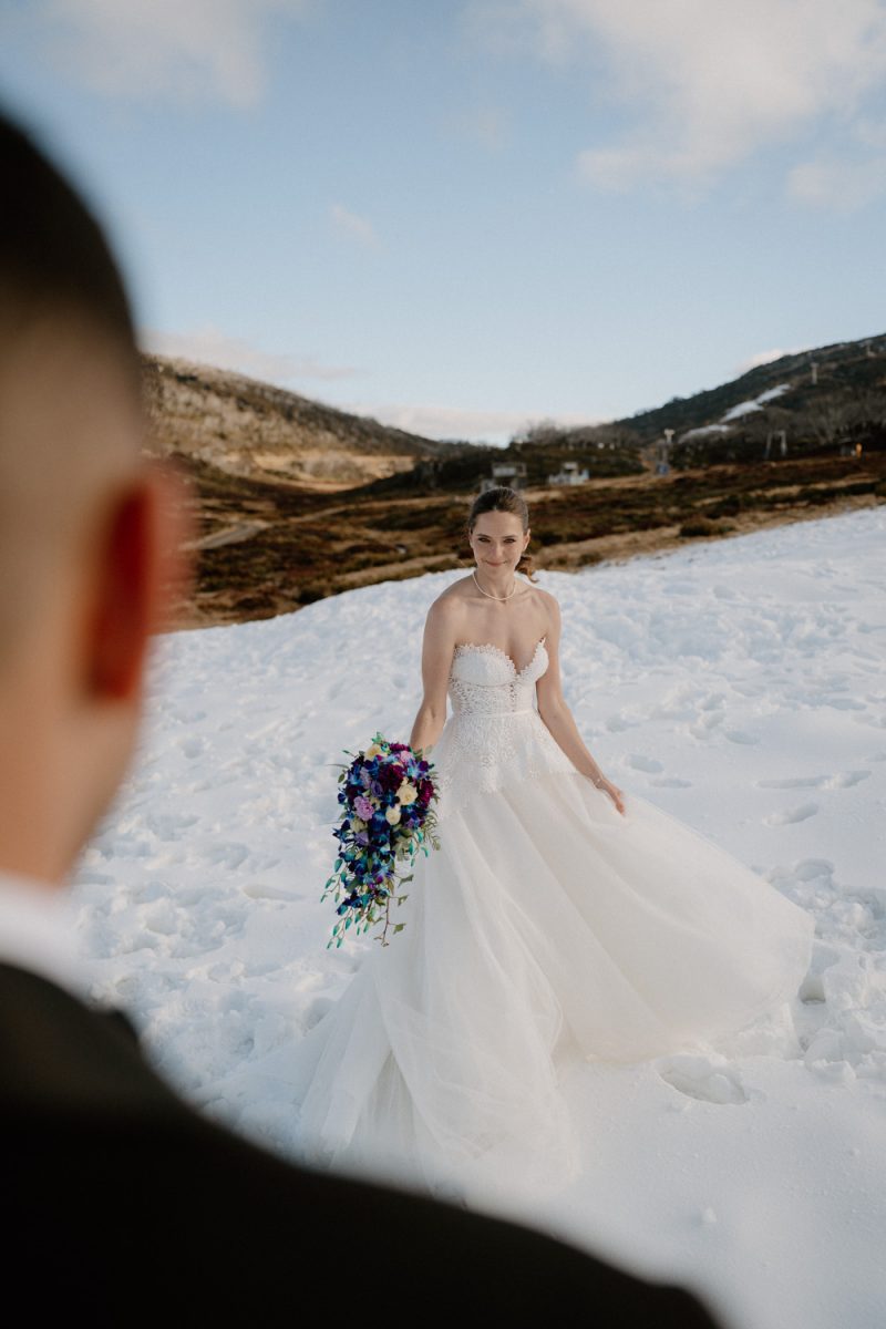 Alannah and Alex snow wedding perisher nsw-205